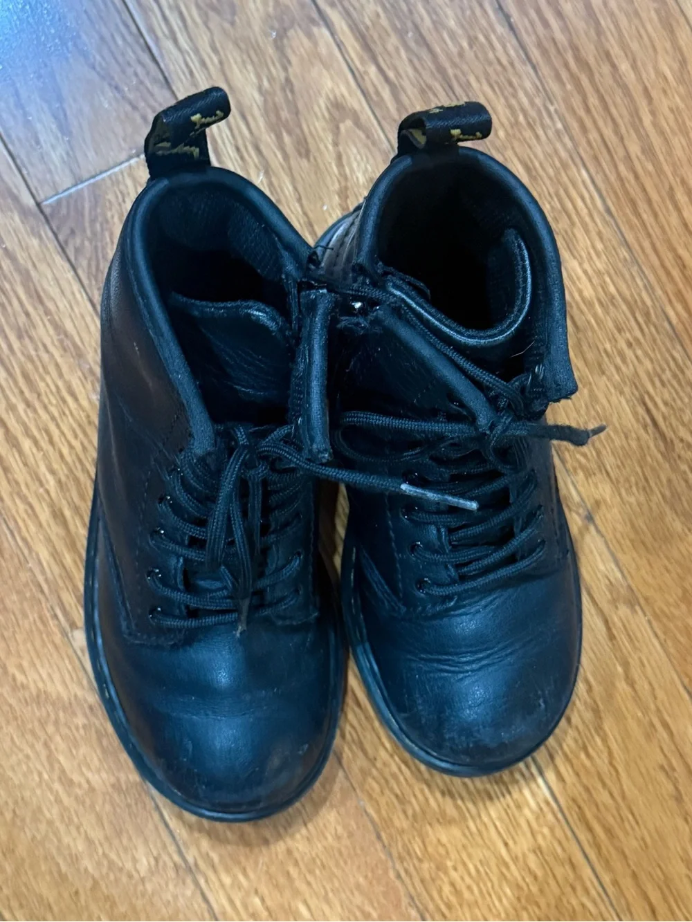 Dr. Martens Kids 10 Girls Boys 1460 T Leather Toddler Boots Combat Ankle Zip